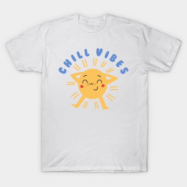 Chill Vibes T-Shirt by medimidoodles